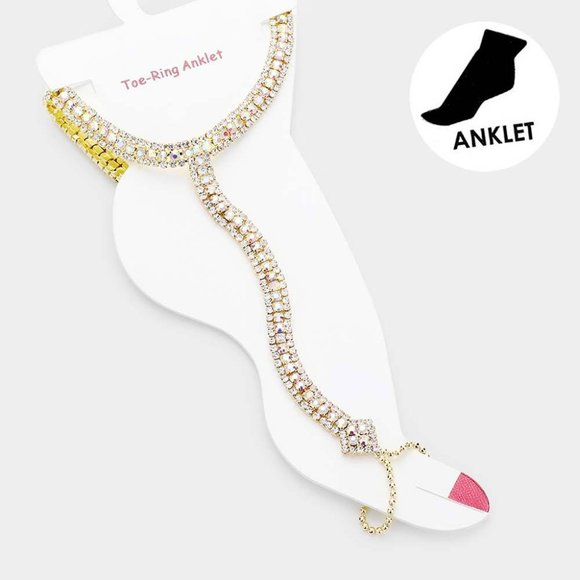 Crystal Evening Anklet - Picture 1 of 1